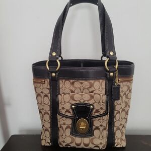 Coach Signature Legacy Tote Shoulder Bag